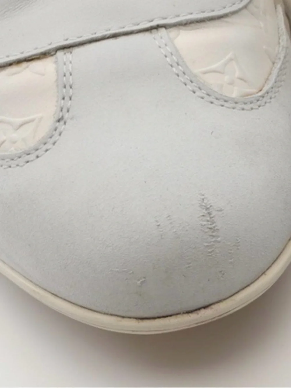 Louis Vuitton White and Light Gray Women's Sneakers